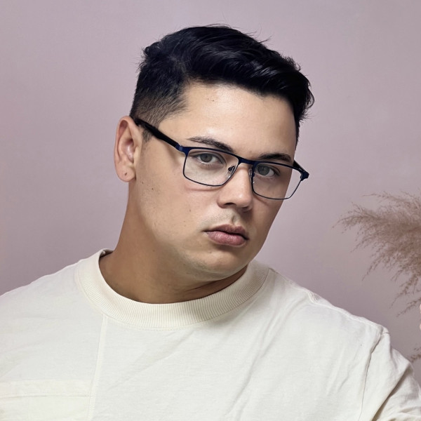 Armação de Óculos AQ240503 Retangular Azul